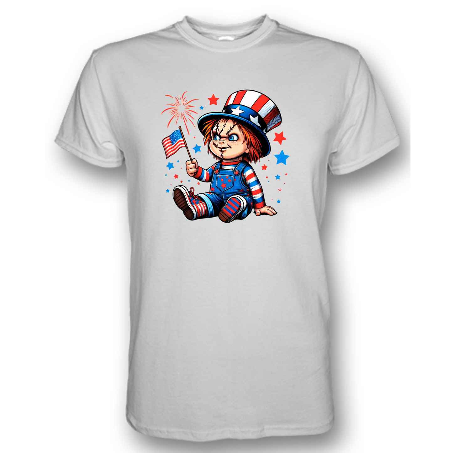 July 4th Kid Chucky - White Tee