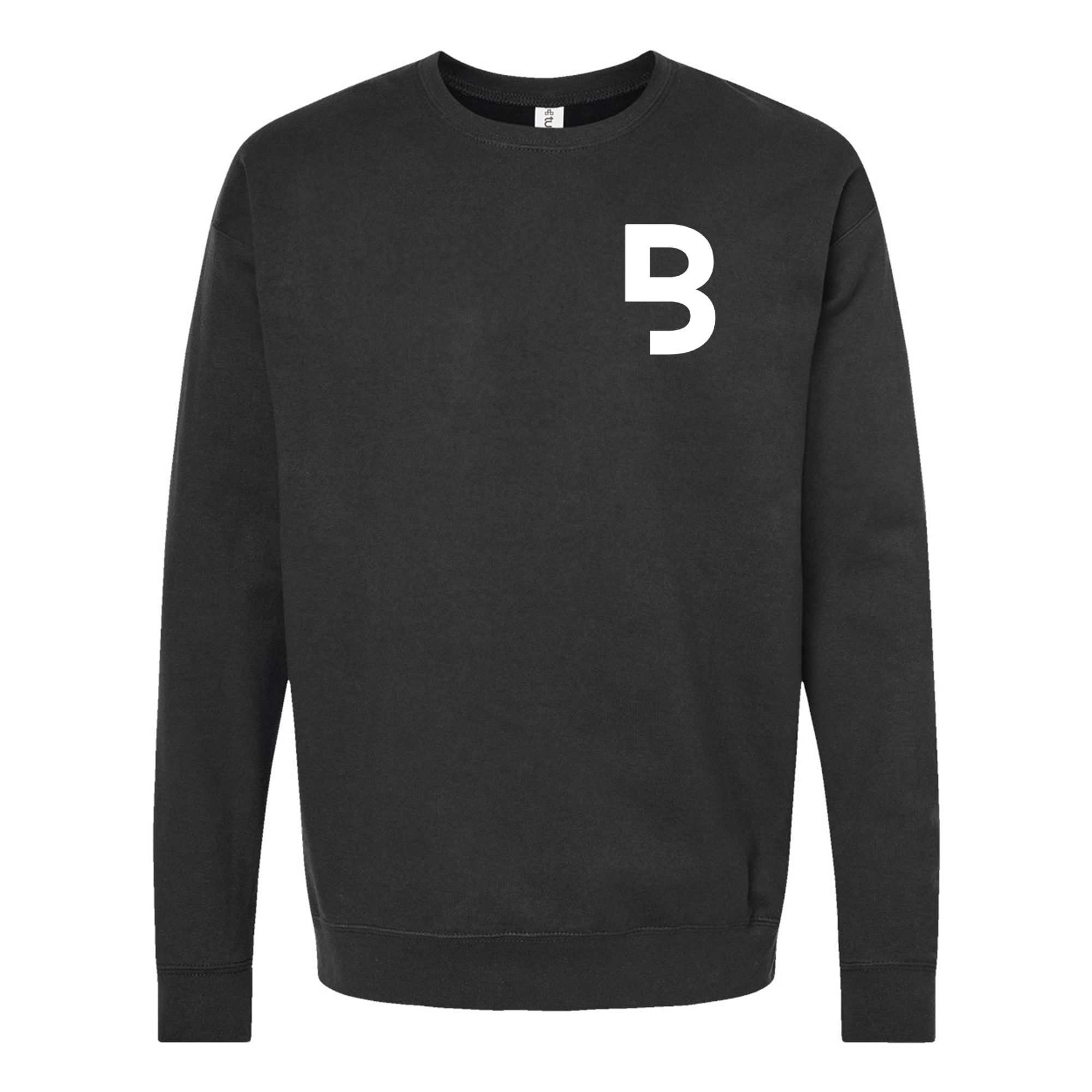 Embroidered B Crewneck