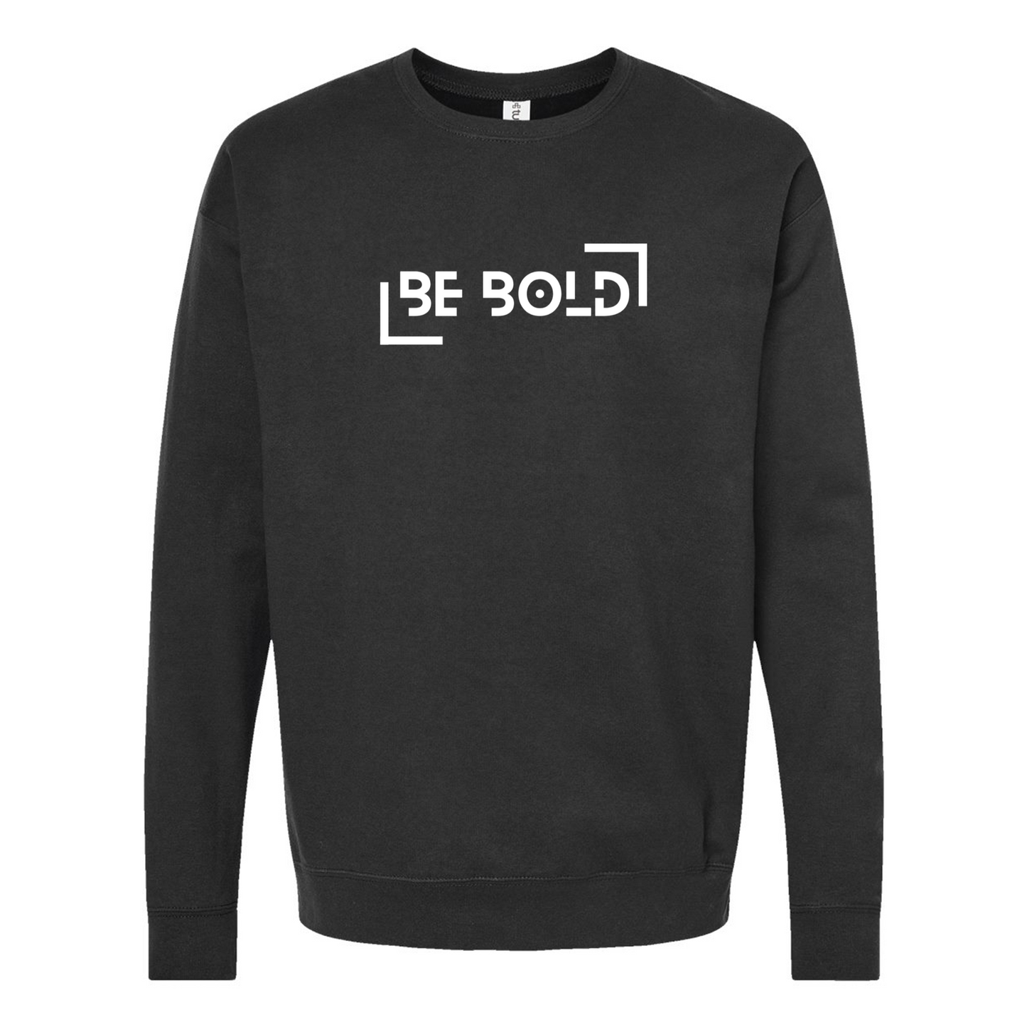 Be Bold Embroidered Black Crewneck