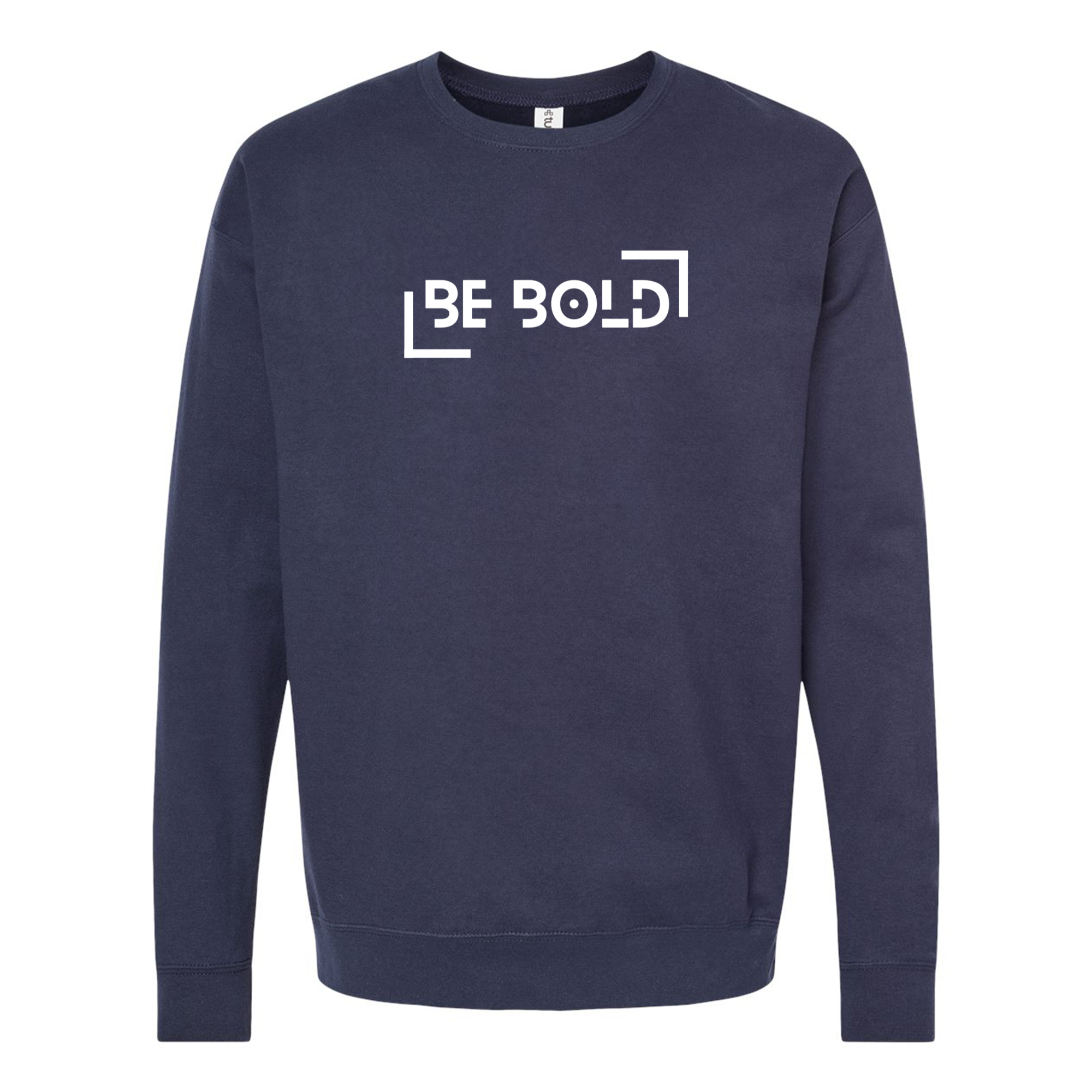 Be Bold Embroidered Navy Crewneck