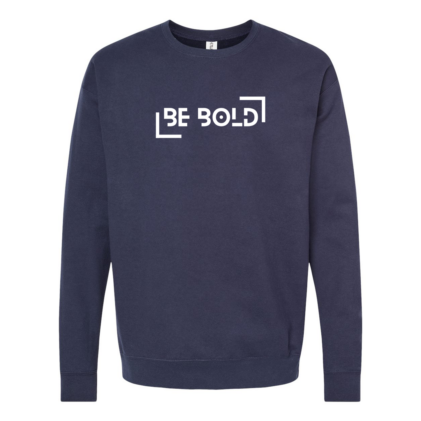 Be Bold Embroidered Navy Crewneck