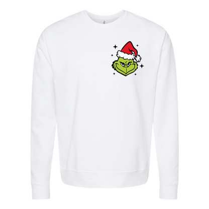 In My Grinch Era White Crewneck