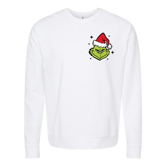 In My Grinch Era White Crewneck
