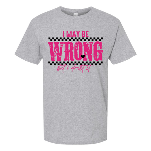 I May Be Wrong, But I Doubt It