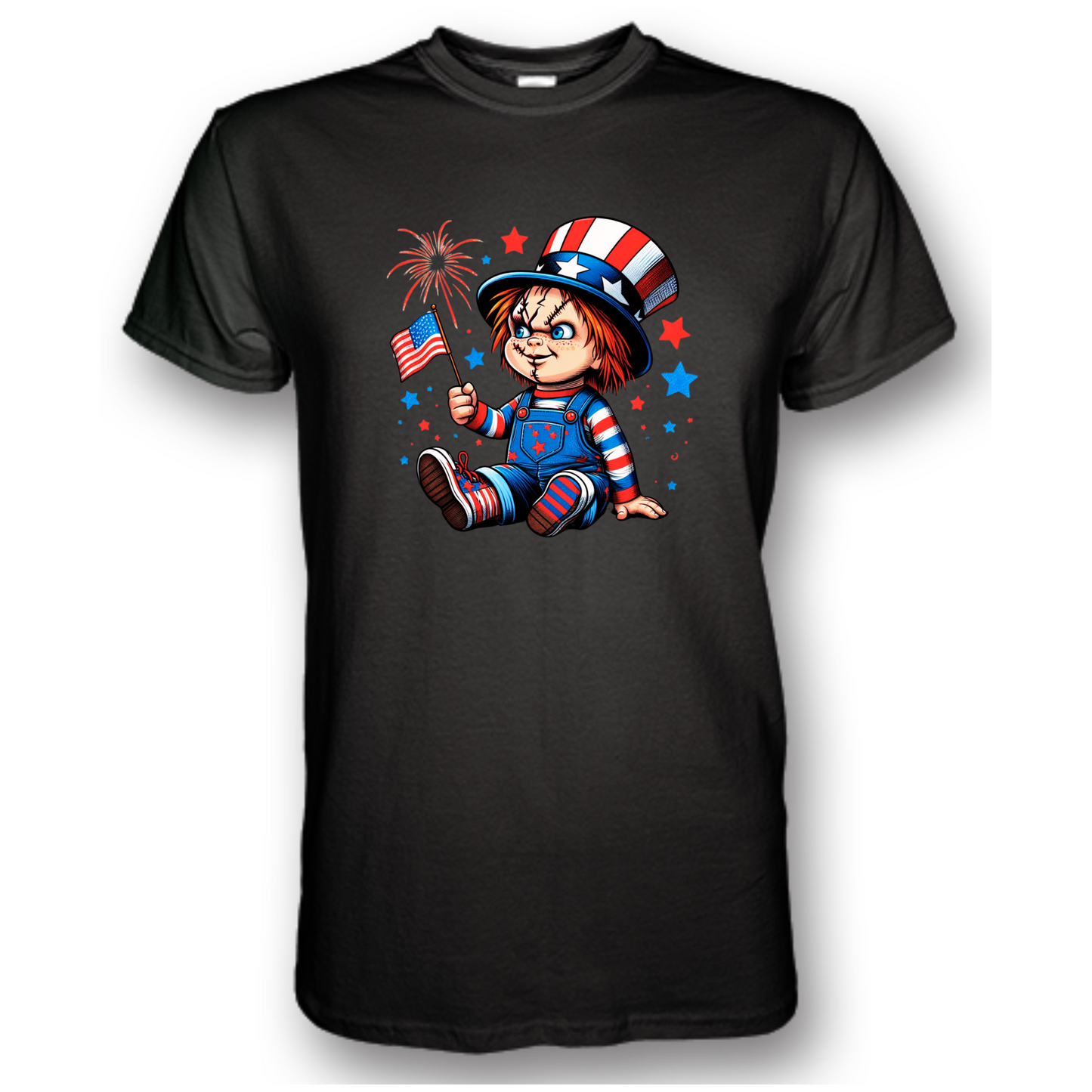 July 4th Kid Chucky - Black Tee