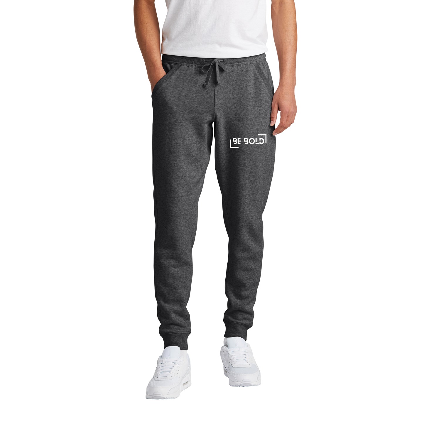 Be Bold Brand Classic Graphite Heather Fleece Embroidered Joggers